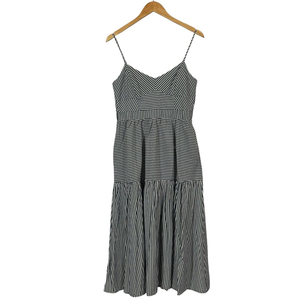 NWT Lush Navy Stripe Midi Dress - Medium - Picture 3 of 10